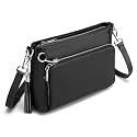 befen Anti Theft Genuine Leather Crossbody Bags for Women Built in Wallet