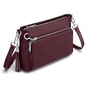 befen Anti Theft Genuine Leather Crossbody Bags for Women Built in Wallet