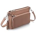 befen Anti Theft Genuine Leather Crossbody Bags for Women Built in Wallet