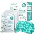 BeHoomi 20 Packs Steam Eye Mask, Heated Eye Mask Warm Compress for Eyes, Disposable Self Heating Steam Mask for Home, Sleep, Spa, Travel Essentials &amp; Relaxation Gifts for Women (Unscented)