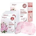 BeHoomi 20 Packs Steam Eye Mask, Heated Eye Mask Warm Compress for Eyes, Disposable Self Heating Steam Mask for Home, Sleep, Spa, Travel Essentials &amp; Relaxation Gifts for Women (Rose)