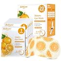BeHoomi 20 Packs Steam Eye Mask, Heated Eye Mask Warm Compress for Eyes, Disposable Self Heating Steam Mask for Home, Sleep, Spa, Travel Essentials &amp; Relaxation Gifts for Women (Orange)