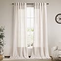 Beige Linen Curtains 96 Inches Long for