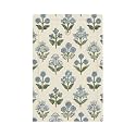 Beige Vintage Blue Floral Boho Flower Decorative 1-Gang No Device Wall Plate Blank Outlet Covers Light Switch Cover Switchplate Electrical Faceplate Bedroom Decorate