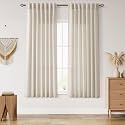 Linen Curtains 63 Inch Long for Living