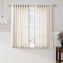 Beige Linen Sheer Curtains 54 Inch Length