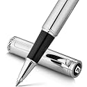 BEILUNER Luxury Silver Rollerball Pen, Stunning Bright Silver Chrome Finish,Noble and Elegant Designs,Schneider Ink Refill, Best Gift Pen for Men &amp; Women, Professional, Executive Office, Fancy Pens