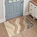 BEIMO 2x3 Area Rugs for Entryway, Caramel Sand Washable Abstract Rug