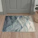 BEIMO 2x3 Area Rugs for Entryway, Dusty Teal Washable Abstract Rug