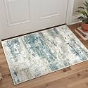 BEIMO 2x3 Area Rugs for Entryway, Navy Beige Washable Abstract Rug