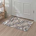 BEIMO 2x3 Area Rugs for Entryway, Warm Greige Washable Abstract Rug