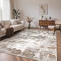 BEIMO 2x5 Runner Rug for Hallway, Amber Grey Washable Abstract Non Slip Rug