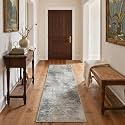 BEIMO 2x5 Runner Rug for Hallway, Grey Washable Abstract Non Slip Rug