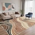BEIMO 5x7 Area Rugs for Bedroom, Caramel Sand Washable Abstract Rug