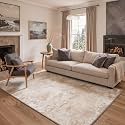 BEIMO 8x10 Area Rug for Bedroom, Beige White Washable Abstract Rug