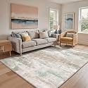 BEIMO 8x10 Area Rugs for Bedroom, Pink Green Washable Abstract Rug