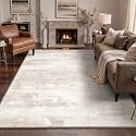 BEIMO Area Rugs 10x14 for Living Room, Oat Beige Washable Abstract Rug