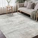 BEIMO 8x10 Area Rugs for Bedroom, Grey Beige Washable Abstract Rug