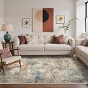 BEIMO 2x5 Runner Rug for Hallway, Amber Grey Washable Abstract Non Slip Rug