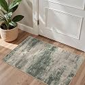 BEIMO 2x3 Area Rugs for Entryway, Green Taupe Washable Abstract Rug