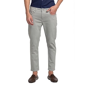 Being Human Beige Cropped Fit Chinos for