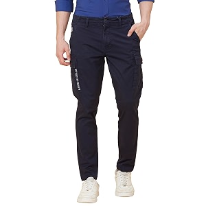 Being Human Beige Cropped Fit Chinos for