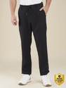 BEING HUMAN Black Regular Fit Joggers For