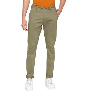 Being Human Black Slim Fit Chinos for