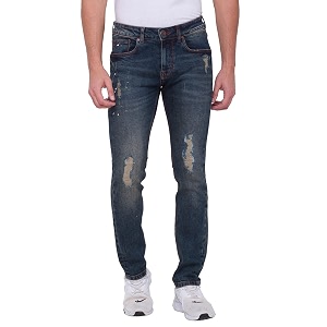 Being Human Blue Slim Straight Fit Mens