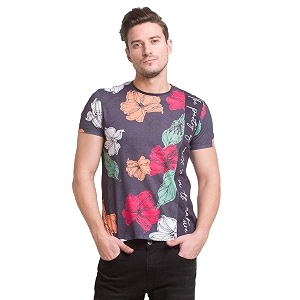 Being Human Charcoal Regular Fit Round Neck