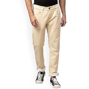 Being Human Ecru Boot Cut Fit Denims