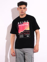 BEING HUMAN Graphic Print Men Crew Neck Black T-Shirt