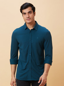 BEING HUMAN Men Solid Casual Dark Blue