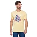 Being Human Pale Yellow Regular Fit Round