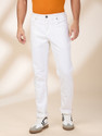 BEING HUMAN White Slim Fit Denims For Men By Being Human Clothing Slim Men White Jeans