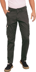 being human charcoal slim fit joggers for men by being human clothing men cargos