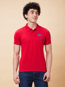 BEING HUMAN Solid Men Polo Neck Red