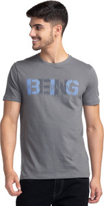 BEING HUMAN Typography Men Round Neck Green