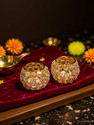 Being Nawab Crystal 2 - Cup Candle Holder Set