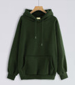 BEING WANTED Women Full Sleeve Solid Hooded Sweatshirt