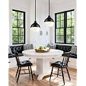 Beionxii 8-Inch Black Pendant Light Fixture Milk