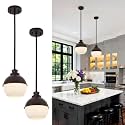 Beionxii Globe Glass Pendant Lights Kitchen Island