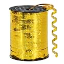 BEISHIDA 500 Yards Gold Crimped Curling Ribbon Shiny Metallic Balloon String Roll Gift Wrapping Ribbon for Party Festival Art Craft Decor Florist Flowers Decoration