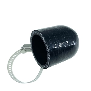 1-1434 32mm black universal reinforced silicone coolant cap with clamp for bypass heater vacuum water port protective end cap kit
