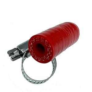 1434 65mm red universal reinforced silicone coolant cap with clamp for bypass heater vacuum water port protective end cap kit