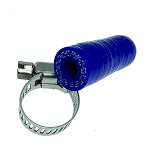 1434 65mm blue universal reinforced silicone coolant cap with clamp for bypass heater vacuum water port protective end cap kit