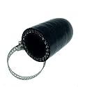 45/64" (18mm) Black Universal Reinforced Silicone Coolant Cap With Clamp For bypass heater Vacuum Water Port Protective End Cap Kit