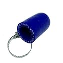 45/64" (18mm) Blue Universal Reinforced Silicone Coolant Cap With Clamp For bypass heater Vacuum Water Port Protective End Cap Kit