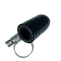 7/16" (11mm) Black Universal Reinforced Silicone Coolant Cap With Clamp For bypass heater Vacuum Water Port Protective End Cap Kit