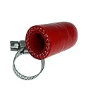 7/16" (11mm) Red Universal Reinforced Silicone Coolant Cap With Clamp For bypass heater Vacuum Water Port Protective End Cap Kit